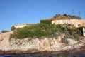 Fort Mamula in the Adriatic Sea, Montenegro Royalty Free Stock Photo