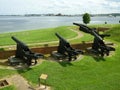 Fort McHenry Civil War Canons Royalty Free Stock Photo