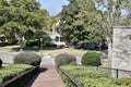 Fort Monroe, steps leading down from Fort Walls to street below. Hampton VA, USA, October 4, 2019.