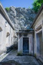 Fort Montecchio Nord,Internal courtyard that separates the actual shelters for the troops on the left and the kitchen and