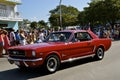 Restored 1966 red Mustang convertible