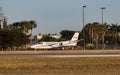 FORT MYERS 15 FEB 2024. 1991 CESSNA 560 taxis on the runway at Page Field Airport in Fort Myers on the Gulf Coast. Florida, USA