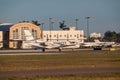 FORT MYERS 15 FEB 2024. 1991 CESSNA 560 taxis on the runway at Page Field Airport in Fort Myers on the Gulf Coast. Florida, USA