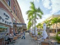 FORT MYERS, FLORIDA: JAN 17, 2020 - Downtown commercial district