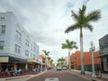 FORT MYERS, FLORIDA: JAN 17, 2020 - Downtown commercial district