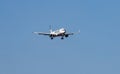 FORT MYERS, FLORIDA, USA - 27 FEB 2024. Frontier N704FR Airbus A321-211 landing at Southwest Florida Royalty Free Stock Photo