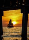 Fort Myers Sunset Royalty Free Stock Photo