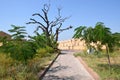 Fort Nakhargar in India Jaipur a historical construction