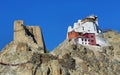 Fort and Namgyal or red gompa is main Buddhist centre in Leh, Ladakh, India Royalty Free Stock Photo