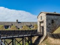 Fort Niagara, New York State, United States of America  : [ State park and museum historic site, British and french fortification] Royalty Free Stock Photo