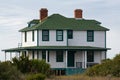 Fort Pickens building has the common paint job adorned by the majority of the buildings