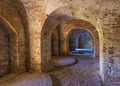 Fort Pickens Casemate Bouce Light Royalty Free Stock Photo