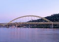 Fort Pitt Bridge And Monongahela River In Pittsburgh In Pennsylvania