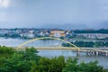 Fort Pitt Bridge, in Pittsburgh, Pennsylvania Royalty Free Stock Photo