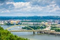 Fort Pitt Bridge, in Pittsburgh, Pennsylvania Royalty Free Stock Photo