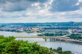 Fort Pitt Bridge, in Pittsburgh, Pennsylvania Royalty Free Stock Photo