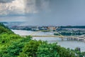 Fort Pitt Bridge, in Pittsburgh, Pennsylvania Royalty Free Stock Photo