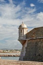 The fort of Ponta Da Bandeira in Lagos, Algarve, Portugal Royalty Free Stock Photo