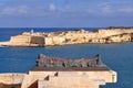 Fort Rinella and war memorial, Valetta Malta Royalty Free Stock Photo