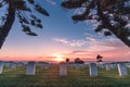 Fort Rosecrans National Cemetery, Point Loma, San Diego, California, USA