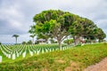 Fort Rosecrans National Cemetery in San Diego, California Royalty Free Stock Photo