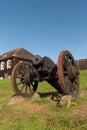 Fort Ross building and cannon