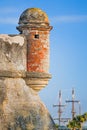 Fort with Sailing Ship