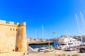 Fort Saint Angelo Gates in Citta Vittoriosa, Birgu, Malta Royalty Free Stock Photo