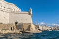 Fort Saint Angelo in Vittoriosa (Birgu), Malta, as seen from the Royalty Free Stock Photo