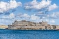 Fort Saint Angelo in Vittoriosa (Birgu), Malta, as seen from the Royalty Free Stock Photo