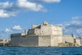 Fort Saint Angelo in Vittoriosa (Birgu), Malta, as seen from the Royalty Free Stock Photo