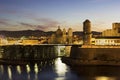 Fort Saint-Jean and Marseille Cathedral in France Royalty Free Stock Photo