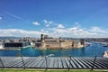 Fort saint jean, Mucem, cathedrale the Major and entrance of old port of Marseille Royalty Free Stock Photo