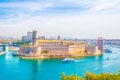 Fort Saint Jean and port Vieux at Marseille, France Royalty Free Stock Photo