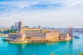 Fort Saint Jean and port Vieux at Marseille, France Royalty Free Stock Photo