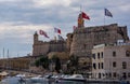 Fort Saint Michael against cloudy sky in Senglea, Malta