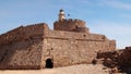 Fort of Saint Nicholas, Mandraki Harbour, Rhodes, Greece Royalty Free Stock Photo