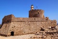 Fort of Saint Nicholas, Mandraki Harbour, Rhodes, Greece Royalty Free Stock Photo