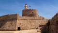 Fort of Saint Nicholas, Mandraki Harbour, Rhodes, Greece Royalty Free Stock Photo