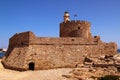 Fort of Saint Nicholas, Mandraki Harbour, Rhodes, Greece Royalty Free Stock Photo