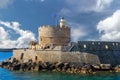 Fort of Saint Nicholas in Rhodes, Greece Royalty Free Stock Photo