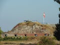 Fort sint pieter maastricht pietersberg flag Royalty Free Stock Photo