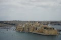 Fort St. Angelo as seen from the Upper Barrakka Gardens. Valletta, Malta Royalty Free Stock Photo