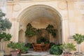 Fort St Angelo, courtyard, Birgu, Malta Royalty Free Stock Photo