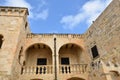 Fort St Angelo, courtyard, Birgu, Malta Royalty Free Stock Photo