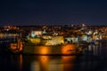 Fort St. Angelo by night