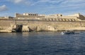 Fort St. Elmo in the Grand Harbour at Valletta on Malta.