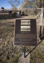 Fort Stanton New Mexico Graveyard Historic Plaque