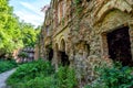 Fort Tarakanov. Abandoned, destroyed, defensive structure. Ukraine. Rovenskaya region Royalty Free Stock Photo