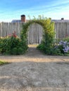 Fort Vancouver Garden Entrance in the Summer Royalty Free Stock Photo